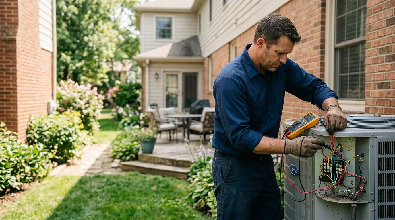 HVAC technician working near Darby, PA